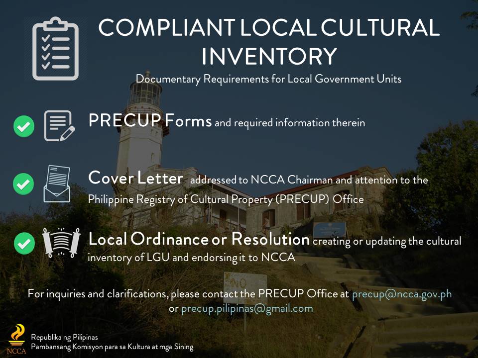 Compliant Local Cultural Inventory